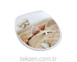 Kırılmaz Deniz Yıldız Desenli Klozet Kapağı